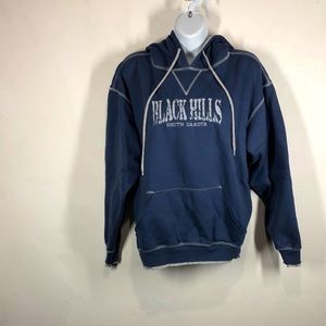 Niko’s Vintage blue hooded Black Hills South Dakota sweatshirt size large